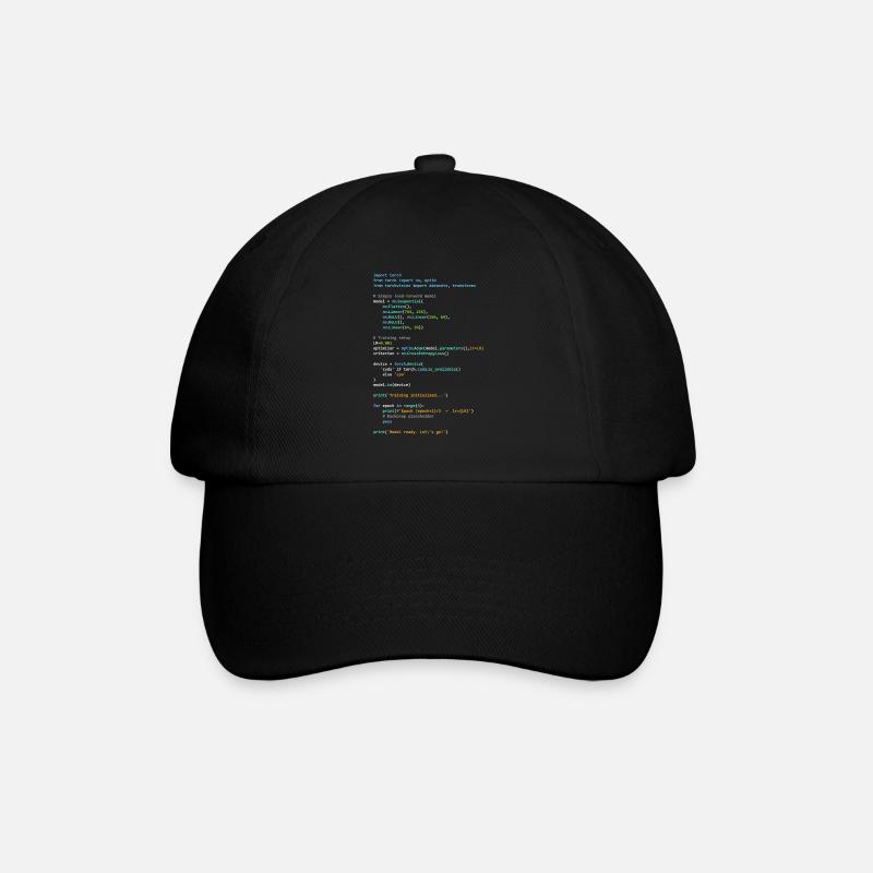 Programmeur Humour - Développeur Logique et Technologie - Casquette classique - noir/noir
