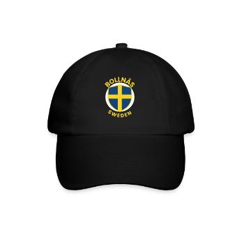 Bollnäs Sweden Shield Logo - Baseball Cap - black/black - Front