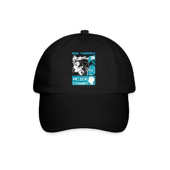 Acid Therapy - Techno Tekno House Rave Outfit - Baseball Cap - black/black - Front