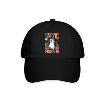 Pingouin mignon - Cadeau pour l’amoureux des manchots - Casquette classique - noir/noir - Devant