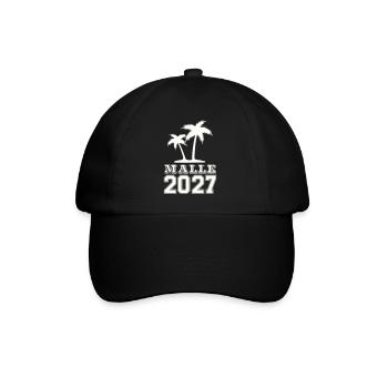 Malle Insel 2027 Grafik - Baseballkappe - Schwarz/Schwarz - Vorne