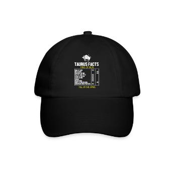 Zodiac sign Taurus - Baseball Cap - black/black - Front