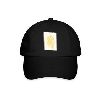 Yellow Spiral Solar Circle - Baseball Cap - black/black - Front