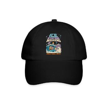 Eisstation Wochenende Winter Humor - Baseball Cap - black/black - Front