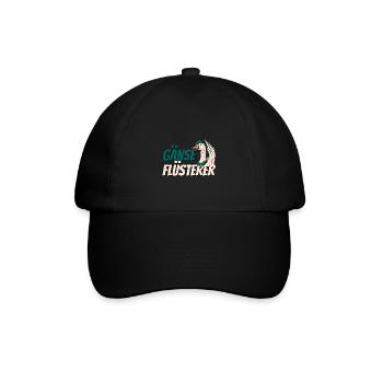 Gans Gänse Flüsterer Bauernhof Geschenk - Baseballkappe - Schwarz/Schwarz - Vorne