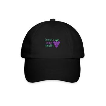 Going to grape lengths - Baseball Cap - black/black - Front