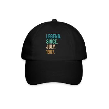 Légende depuis juillet 1967 55e anniversaire - Casquette classique - noir/noir - Devant