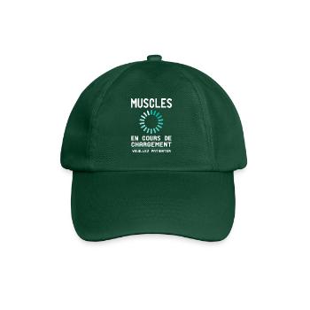 Muscles en Cours de Chargement - Cadeau Humour - Casquette classique - vert bouteille - Devant