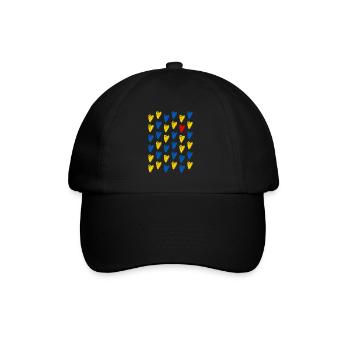 Chers cœurs pour l’Ukraine - Casquette classique - noir/noir - Devant