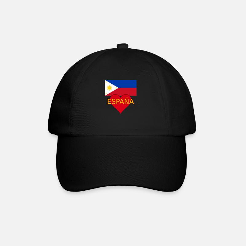 Drapeau Philippines Espagne - Casquette classique - noir/noir