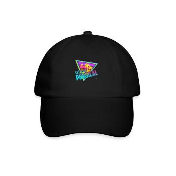 Obtenons un entraînement rétro vintage physique des années 80 - Casquette classique - noir/noir - Devant