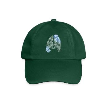 cage thoracique à fleurs - Casquette classique - vert bouteille - Devant