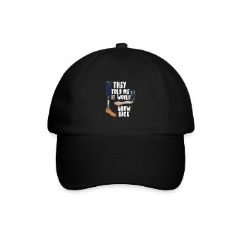 It Would Grow Back - Baseballkappe - Schwarz/Schwarz - Vorne