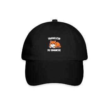 travailleur du dimanche - Casquette classique - noir/noir - Devant