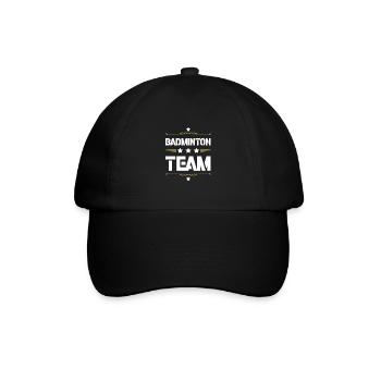 Badminton Team - Baseballkappe - Schwarz/Schwarz - Vorne