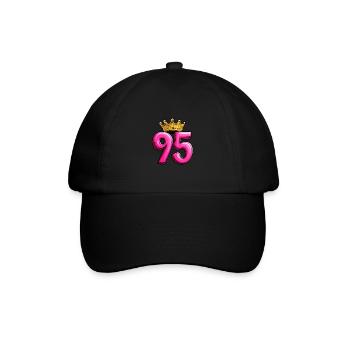 95 Number Crown - Baseball Cap - black/black - Front