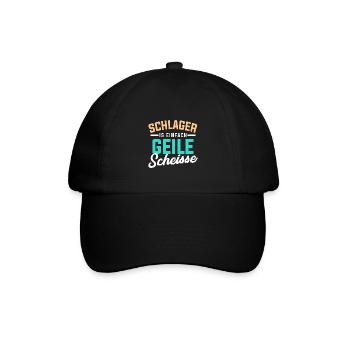 Schlager - Baseballkappe - Schwarz/Schwarz - Vorne