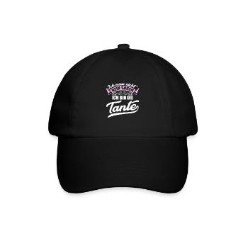 Ich muss nicht nein sagen ich bin die Tante - Baseballkappe - Schwarz/Schwarz - Vorne