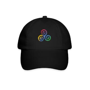 triskele - Baseball Cap - black/black - Front