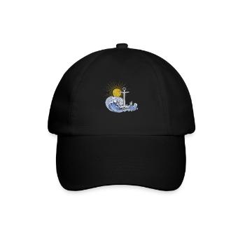 Anker - Baseballkappe - Schwarz/Schwarz - Vorne