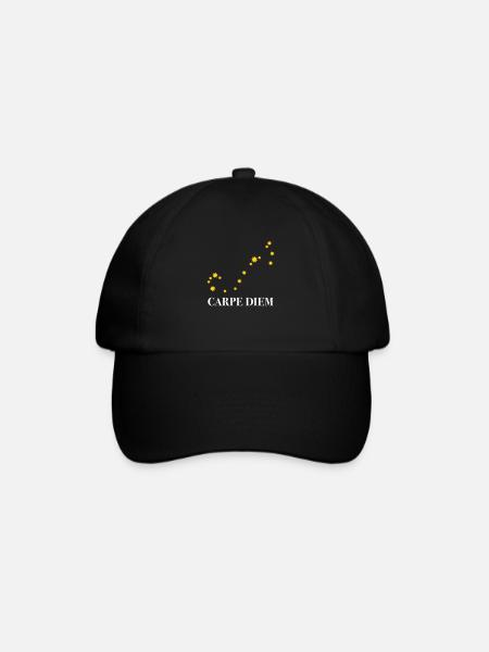 Carpe Diem use the day constellation Scorpio sky - Baseball Cap - black/black