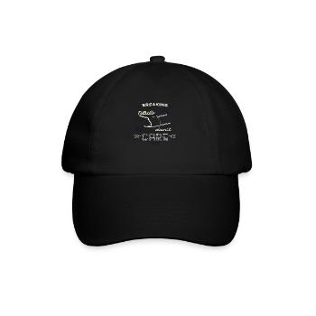 fun birthday quote bday funny joke gift - Baseball Cap - black/black - Front