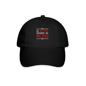 La Bretagne appartient aux Bretons - Casquette classique - noir/noir - Devant