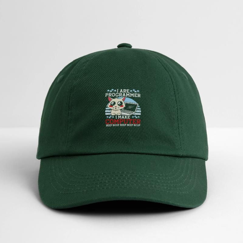 I Are Programmer Funny Cat Coder Computer Kitty Baseball Cap