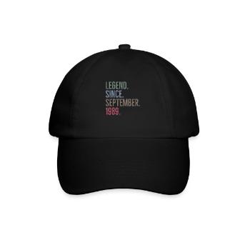 Legend Since September 1989 - Baseball Cap - black/black - Front
