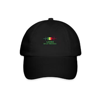 lion de teranga Football 2022 Sénégal - Casquette classique - noir/noir - Devant