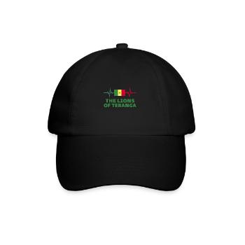lion de teranga Football 2022 Sénégal - Casquette classique - noir/noir - Devant