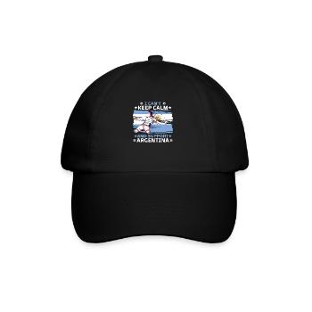 rester calme et soutenir l'Argentine - Casquette classique - noir/noir - Devant