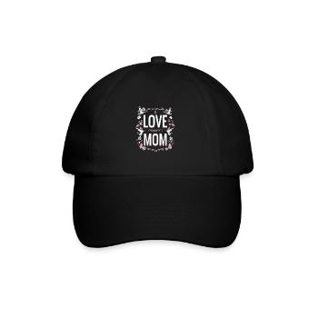 Cute Design - I love my Mom - Baseball Cap - black/black - Front