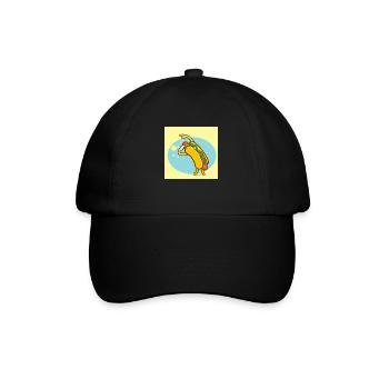 Hot dog dancing super idée cadeau - Casquette classique - noir/noir - Devant
