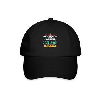 Then Some Become Music Teachers Education Notes In - Baseball Cap - black/black - Front