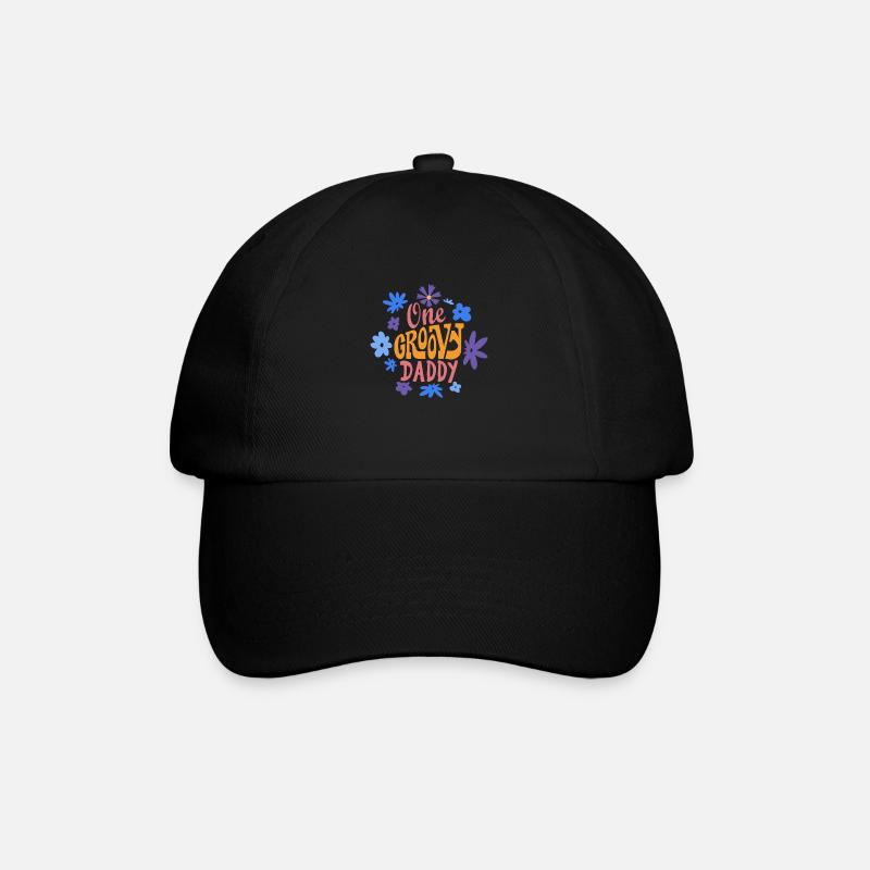 Ein grooviger Papa, Ein toller Papa - Baseballkappe - Schwarz/Schwarz