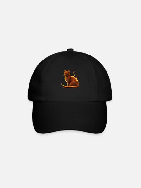 Warrior Cats - Firestar - Baseballkasket - sort/sort