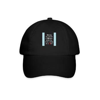 Solange mir keiner das Wasser reichen kann Bier - Baseballkappe - Schwarz/Schwarz - Vorne