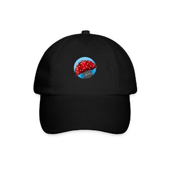 Chat de jour de pluie - Casquette classique - noir/noir - Devant