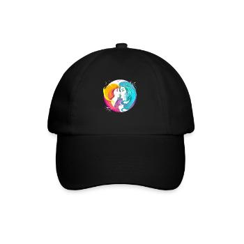 Les jumelles Gémini - Casquette classique - noir/noir - Devant