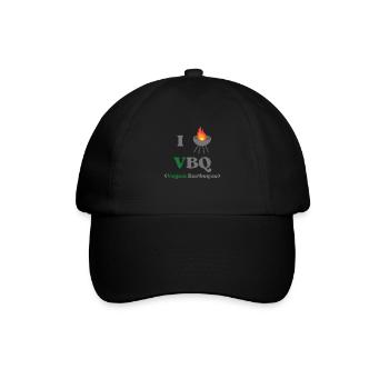J’adore VBQ, barbecue végétalien, légumes fumés - Casquette classique - noir/noir - Devant