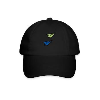 Avion en papier - Casquette classique - noir/noir - Devant