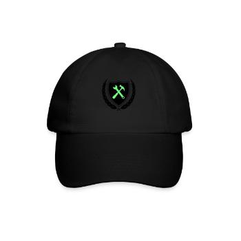 handwerker wappen - Baseballkappe - Schwarz/Schwarz - Vorne