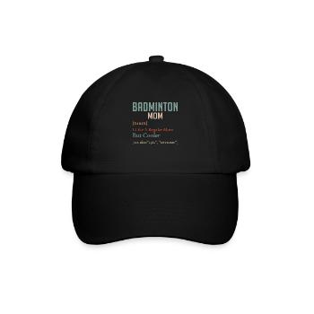 Une maman de badminton comme une maman ordinaire mais une femme plus cool - Casquette classique - noir/noir - Devant