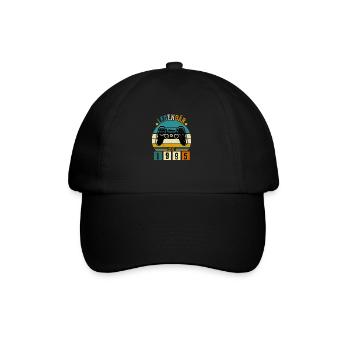legendär seit 1995 konsole gamer 1995 - Baseballkappe - Schwarz/Schwarz - Vorne