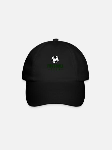 fussball club - Baseballkappe - Schwarz/Schwarz