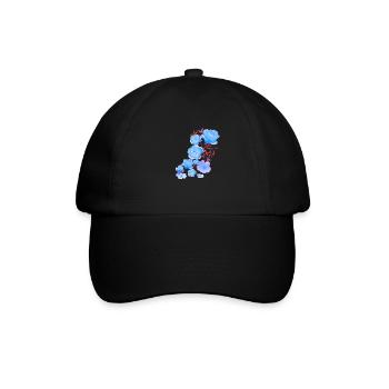 Roses Bleues, Roses, Rose Bleue, Fleurs - Casquette classique - noir/noir - Devant