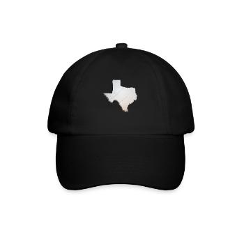 Le vrai volleyball sur la carte de l’État du Texas - Casquette classique - noir/noir - Devant