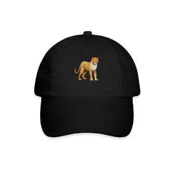Gepard Tier - Baseballkappe - Schwarz/Schwarz - Vorne