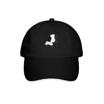 Netherlands | real football | Map EN - Baseball Cap - black/black - Front